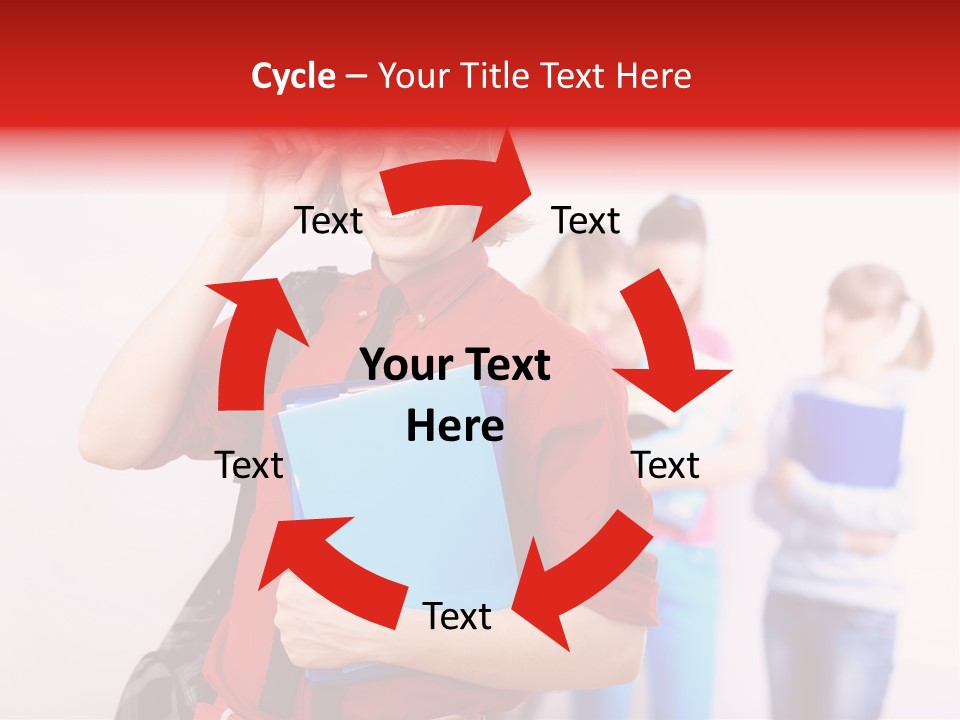 Beautiful Pupils Man PowerPoint Template