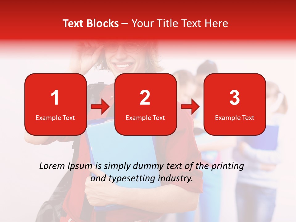 Beautiful Pupils Man PowerPoint Template