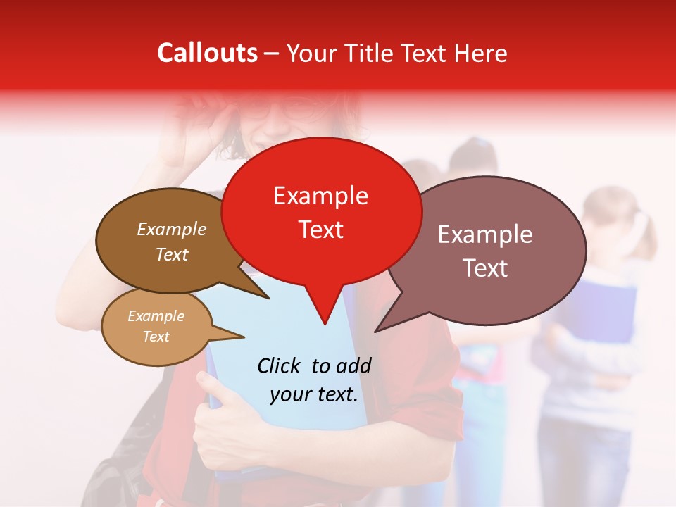 Beautiful Pupils Man PowerPoint Template