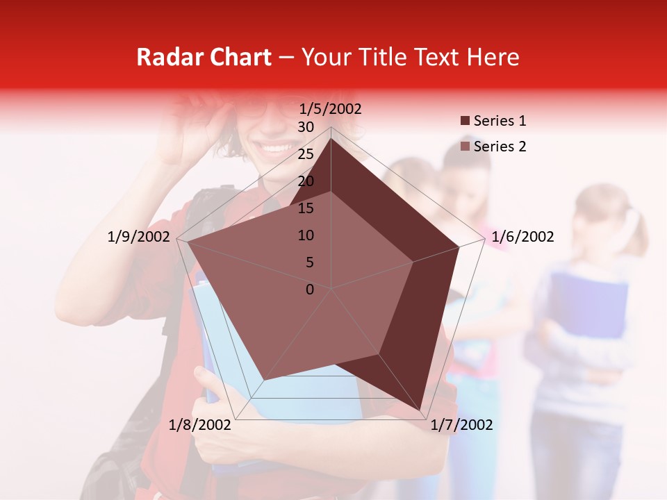 Beautiful Pupils Man PowerPoint Template