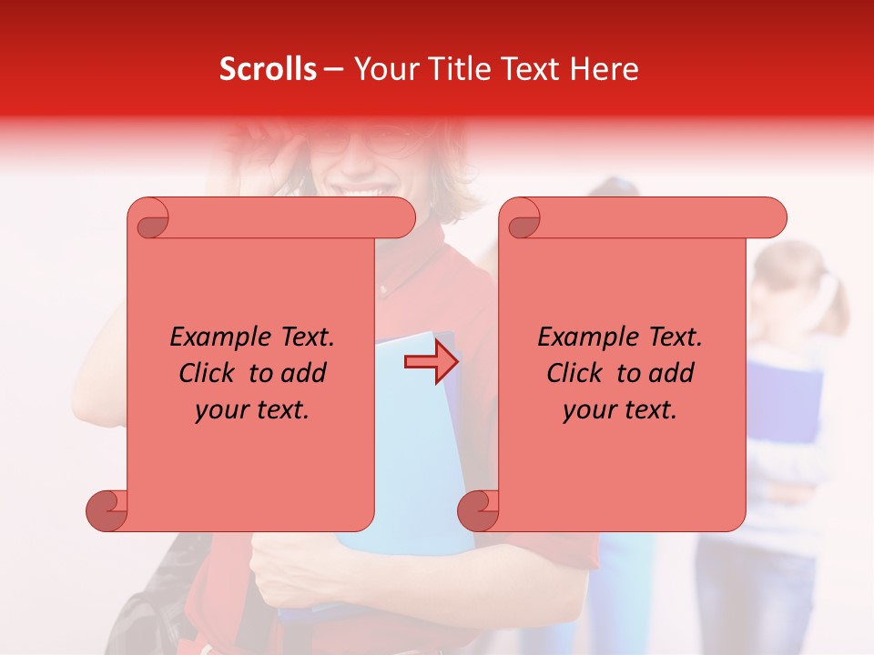 Beautiful Pupils Man PowerPoint Template