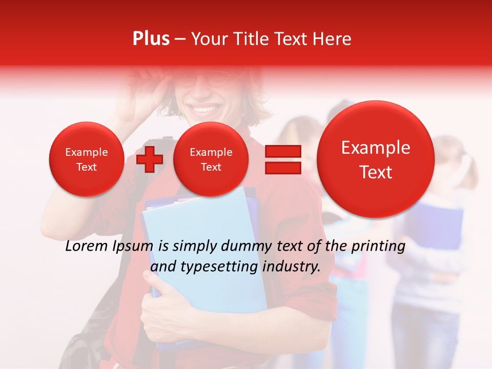 Beautiful Pupils Man PowerPoint Template