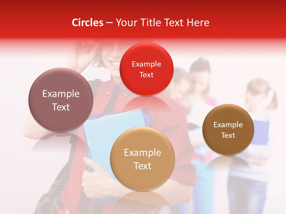 Beautiful Pupils Man PowerPoint Template