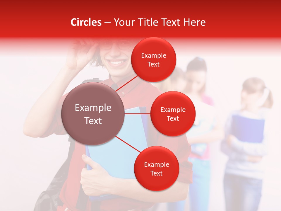 Beautiful Pupils Man PowerPoint Template