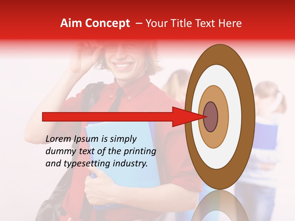 Beautiful Pupils Man PowerPoint Template