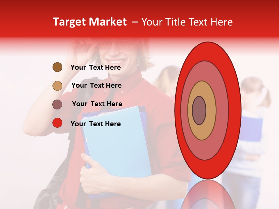 Beautiful Pupils Man PowerPoint Template