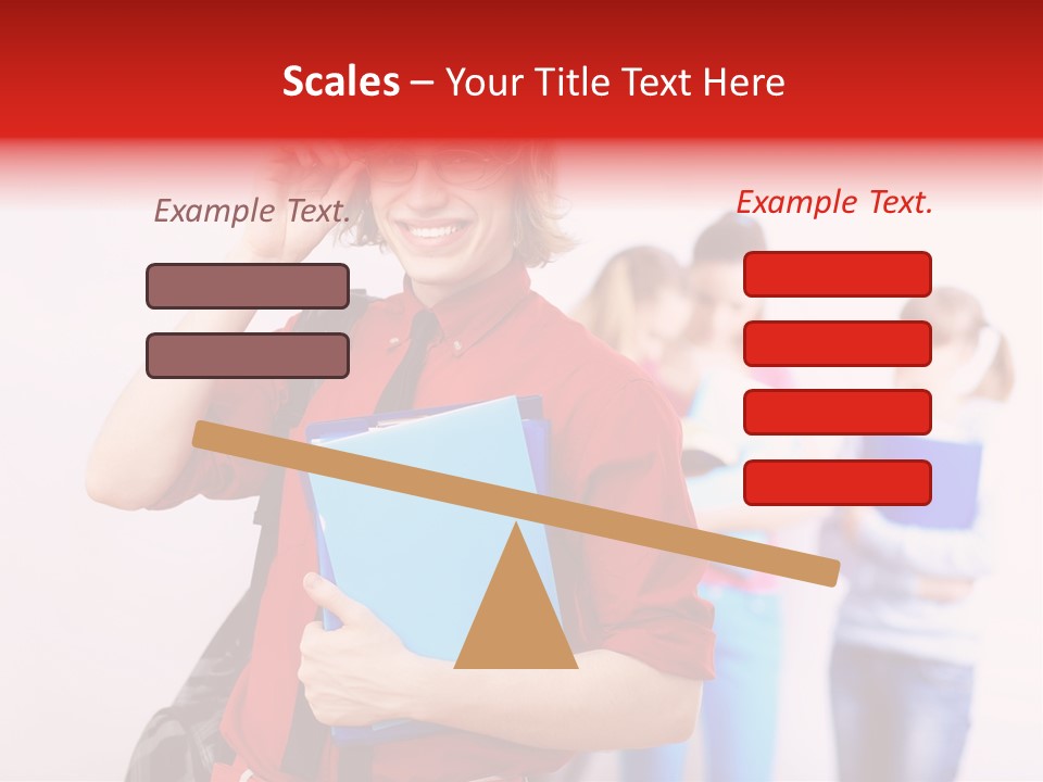 Beautiful Pupils Man PowerPoint Template