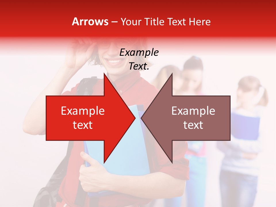 Beautiful Pupils Man PowerPoint Template