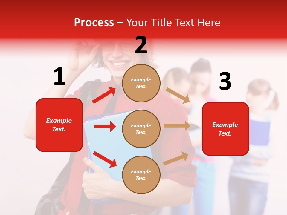 Beautiful Pupils Man PowerPoint Template