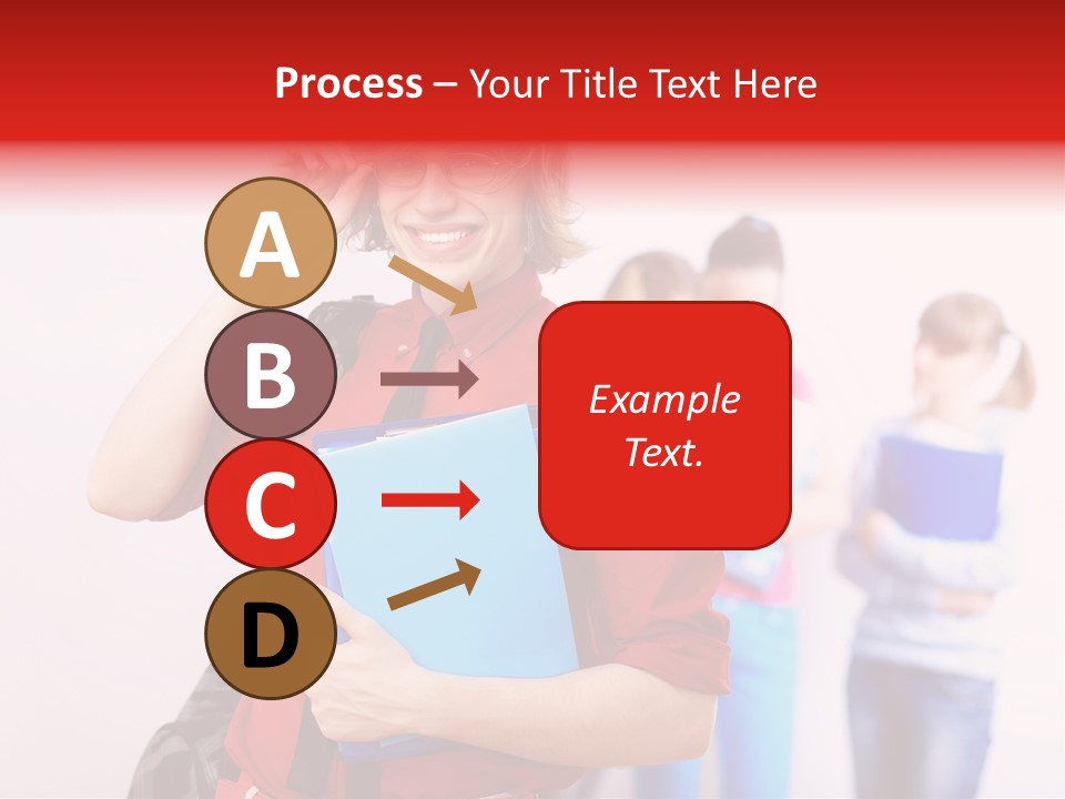 Beautiful Pupils Man PowerPoint Template