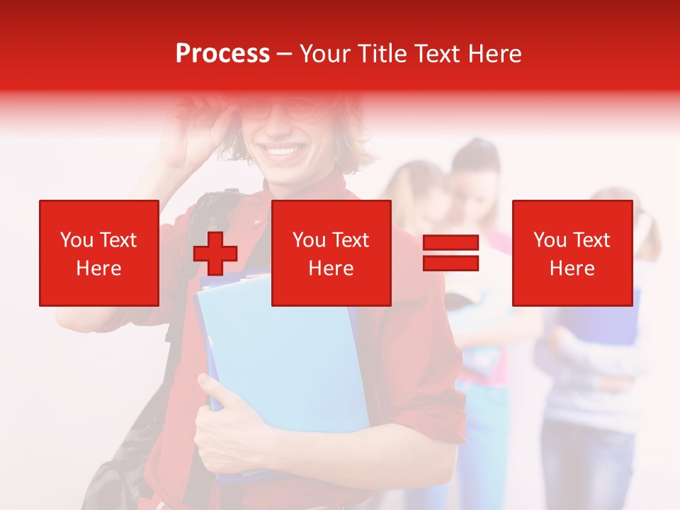 Beautiful Pupils Man PowerPoint Template