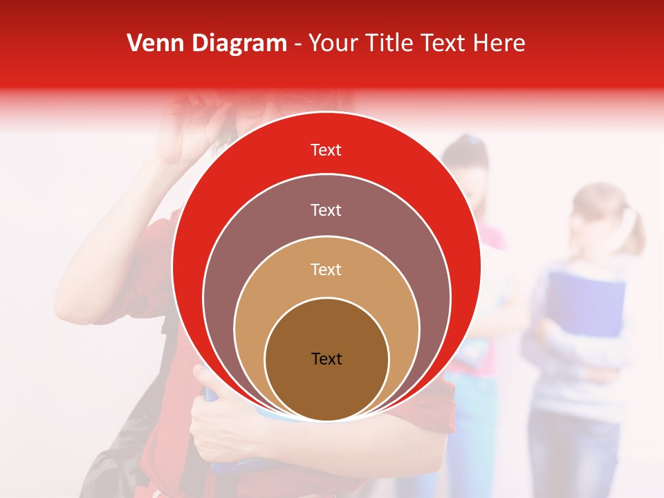Beautiful Pupils Man PowerPoint Template