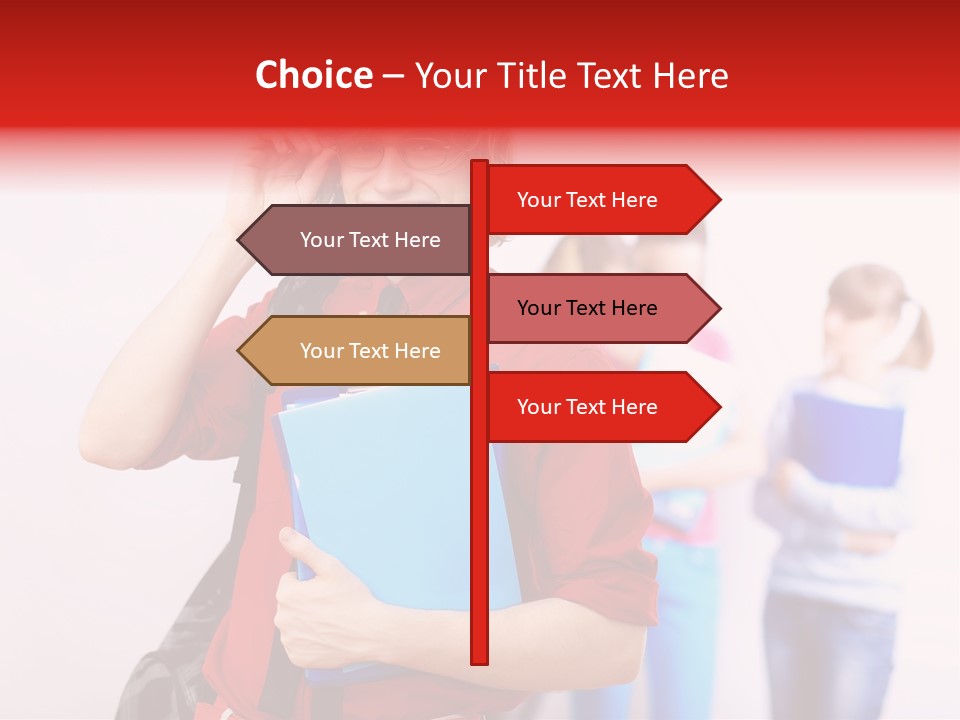 Beautiful Pupils Man PowerPoint Template