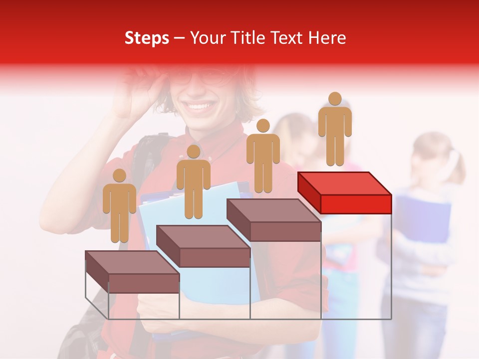 Beautiful Pupils Man PowerPoint Template