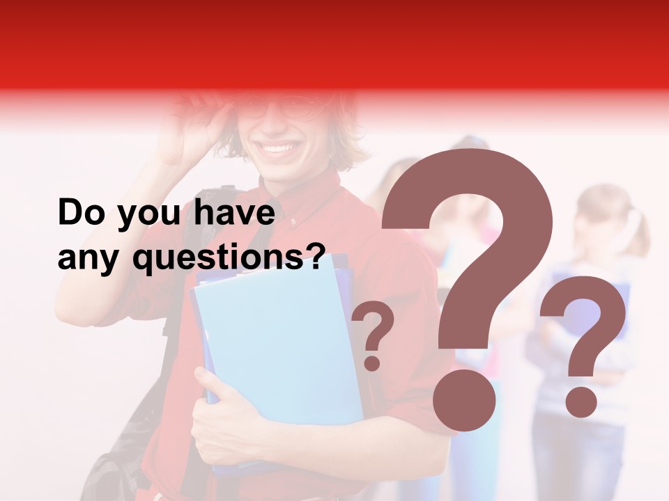 Beautiful Pupils Man PowerPoint Template