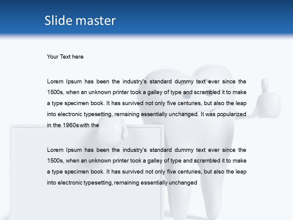 Rendered Health Caries PowerPoint Template