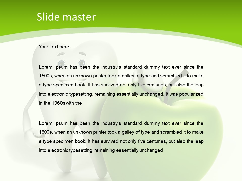 Healthy Illustration Medical PowerPoint Template