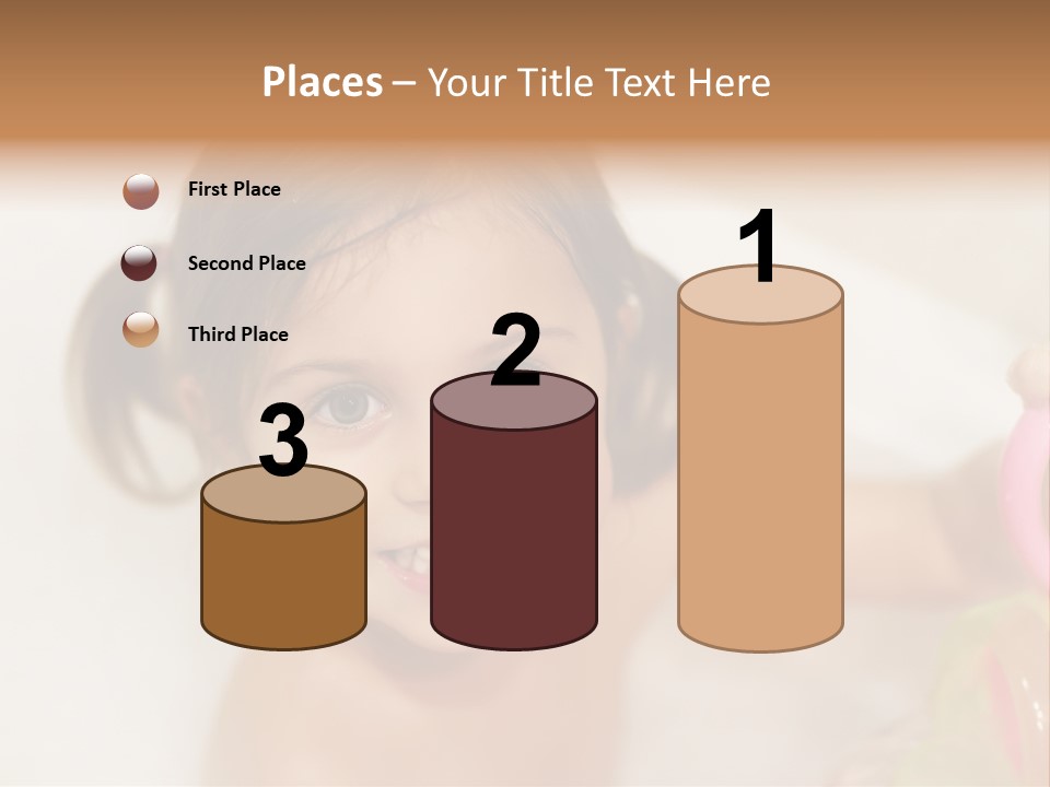 Innocence Tub Pleasure PowerPoint Template