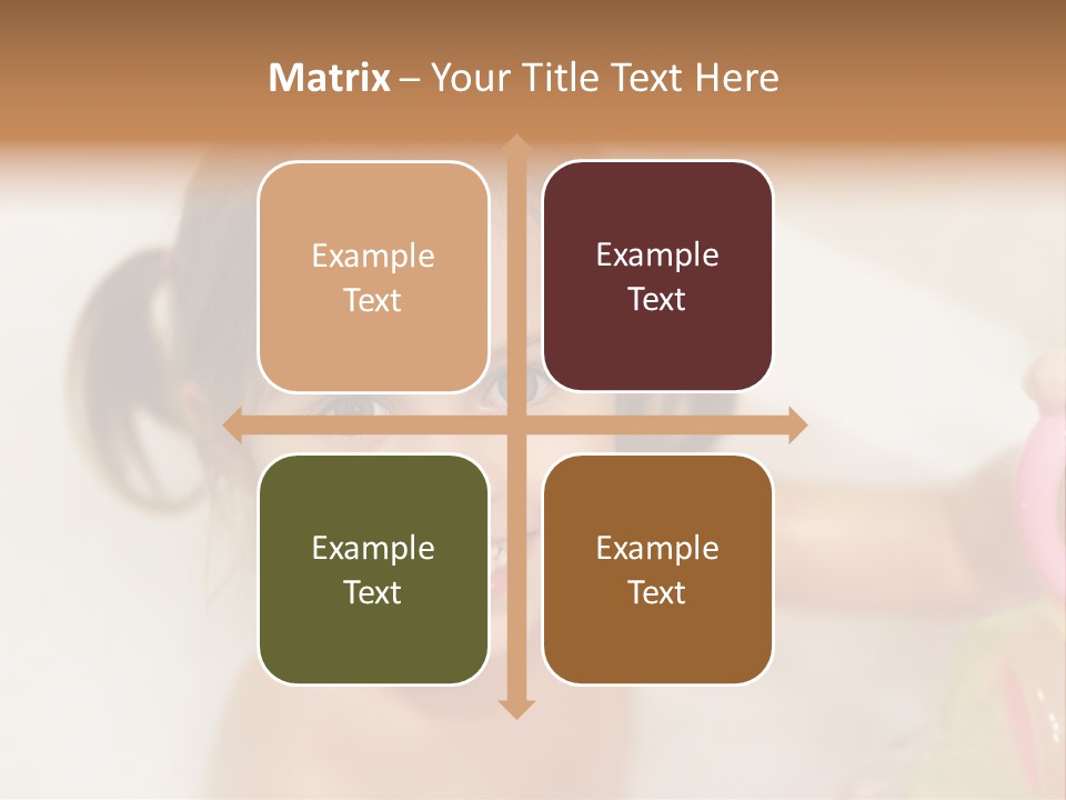 Innocence Tub Pleasure PowerPoint Template