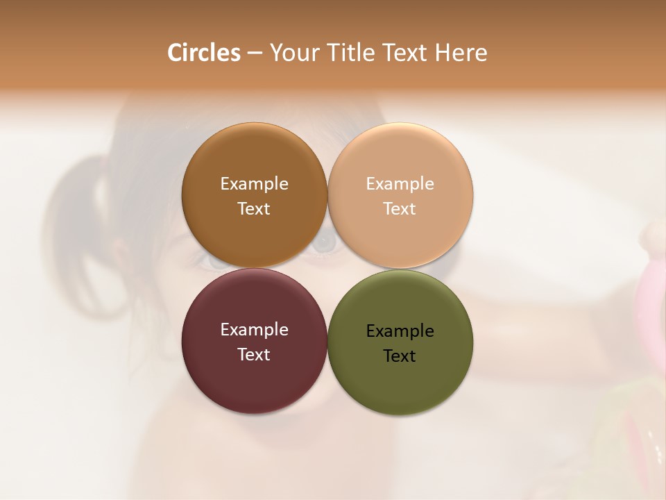 Innocence Tub Pleasure PowerPoint Template