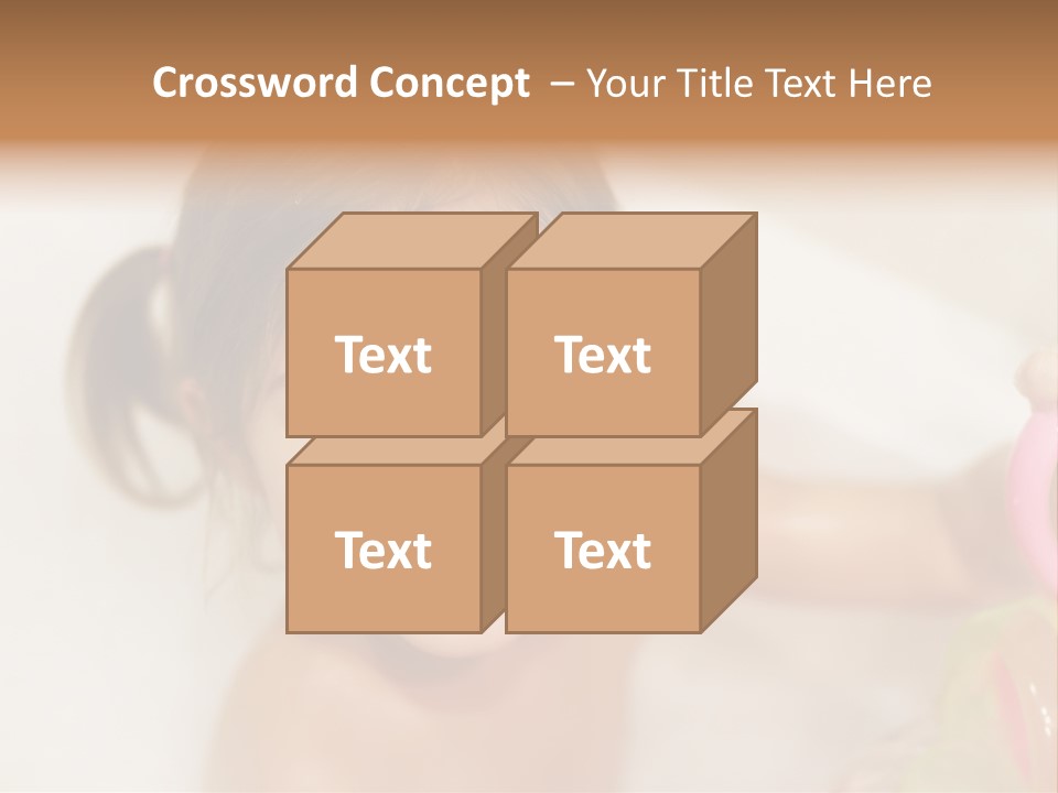 Innocence Tub Pleasure PowerPoint Template