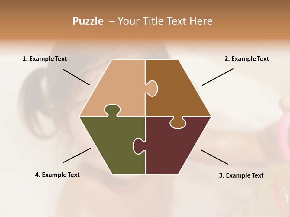 Innocence Tub Pleasure PowerPoint Template