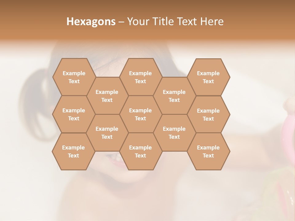 Innocence Tub Pleasure PowerPoint Template