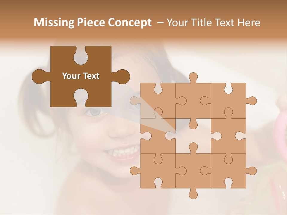 Innocence Tub Pleasure PowerPoint Template