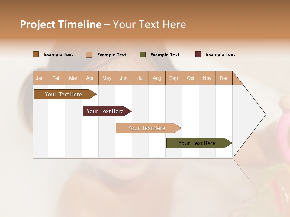 Innocence Tub Pleasure PowerPoint Template