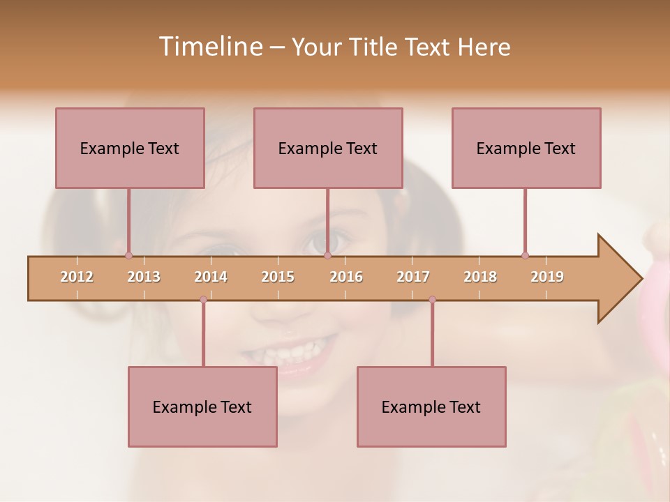 Innocence Tub Pleasure PowerPoint Template