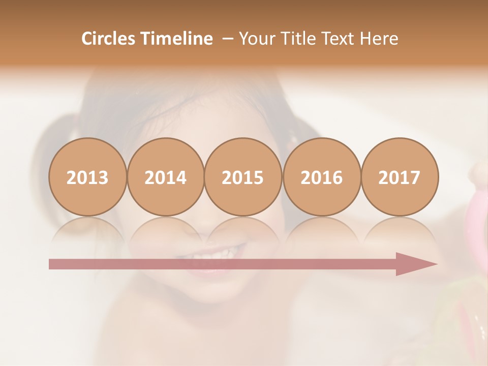 Innocence Tub Pleasure PowerPoint Template
