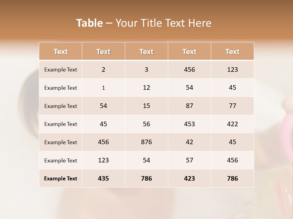 Innocence Tub Pleasure PowerPoint Template