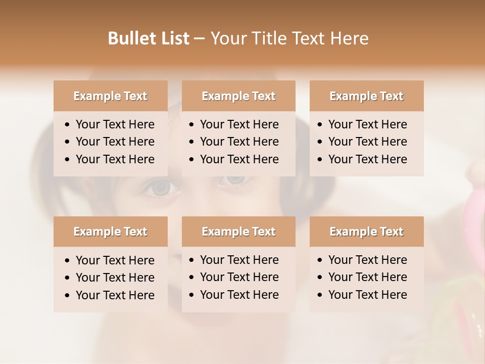 Innocence Tub Pleasure PowerPoint Template