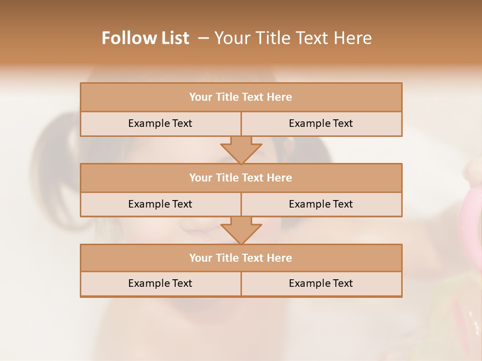 Innocence Tub Pleasure PowerPoint Template