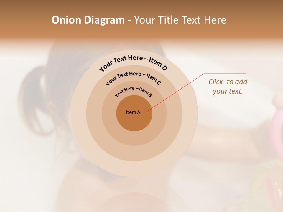 Innocence Tub Pleasure PowerPoint Template