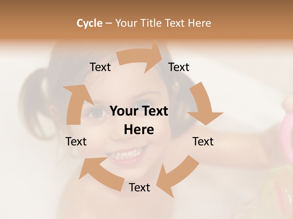Innocence Tub Pleasure PowerPoint Template