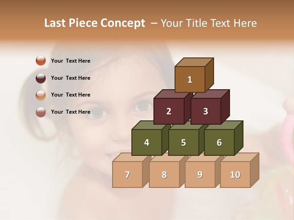 Innocence Tub Pleasure PowerPoint Template