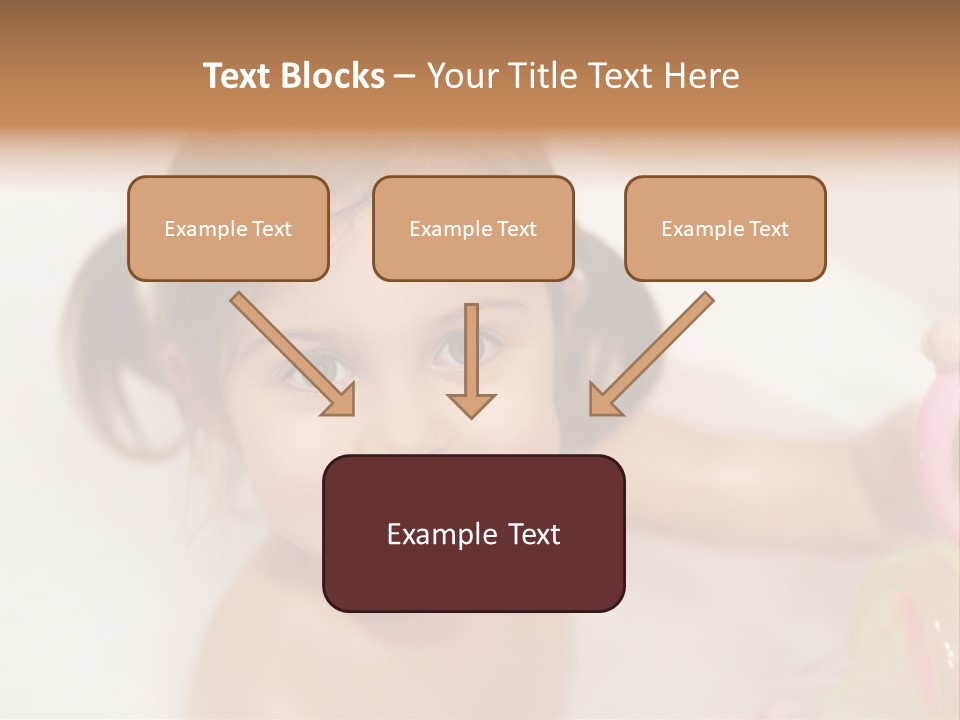 Innocence Tub Pleasure PowerPoint Template