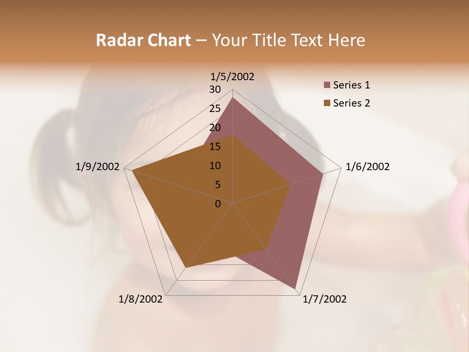 Innocence Tub Pleasure PowerPoint Template