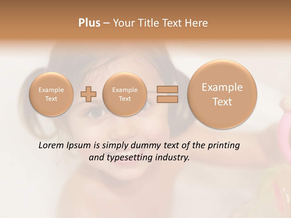 Innocence Tub Pleasure PowerPoint Template