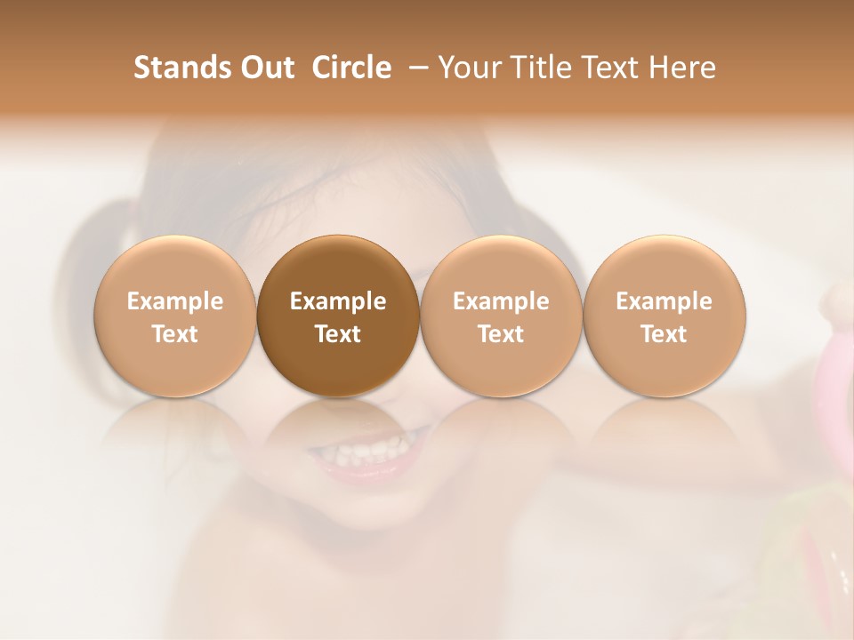Innocence Tub Pleasure PowerPoint Template