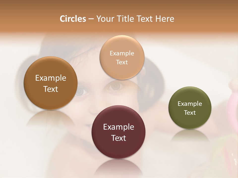 Innocence Tub Pleasure PowerPoint Template