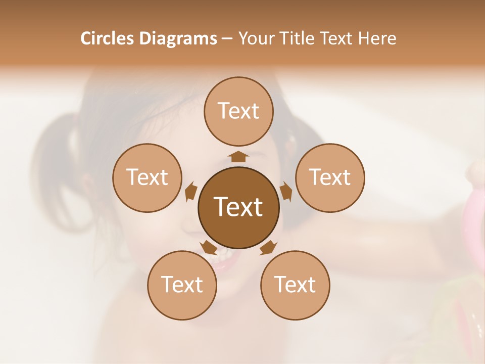 Innocence Tub Pleasure PowerPoint Template