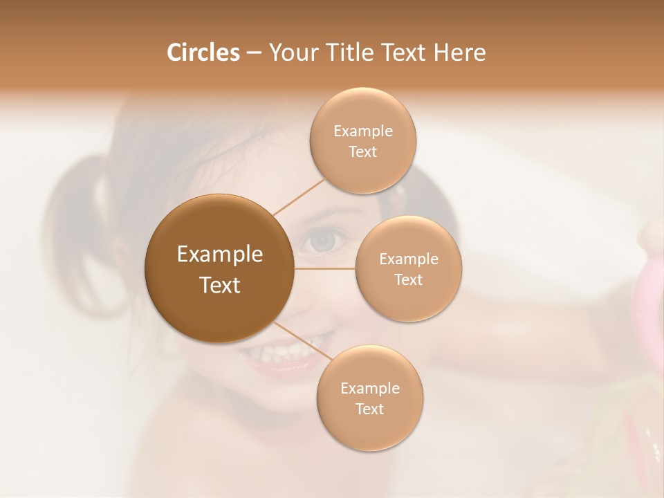 Innocence Tub Pleasure PowerPoint Template