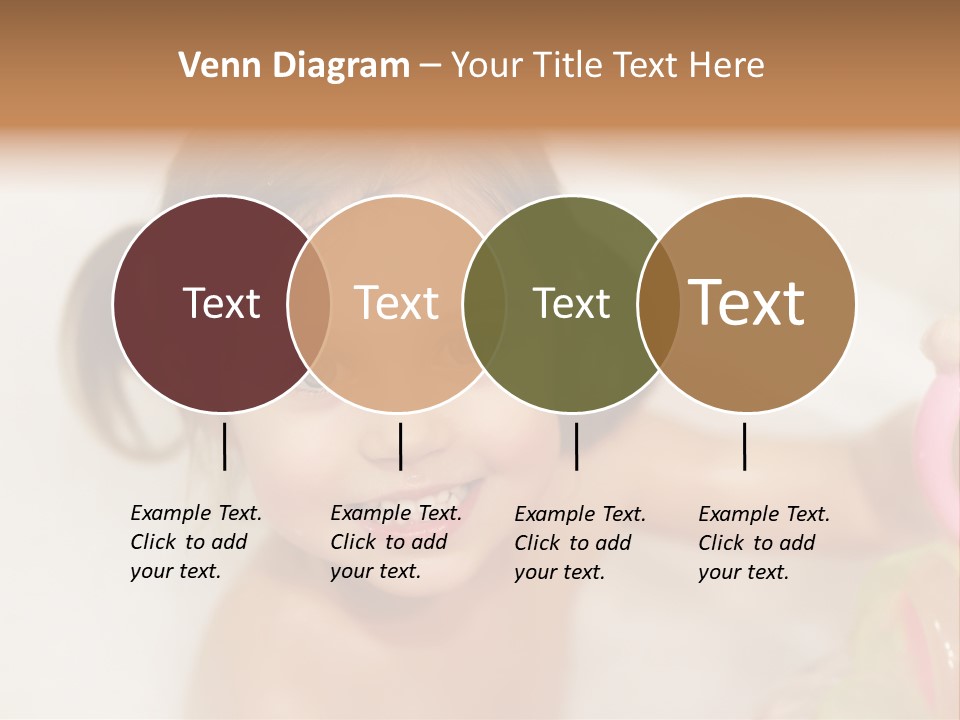 Innocence Tub Pleasure PowerPoint Template