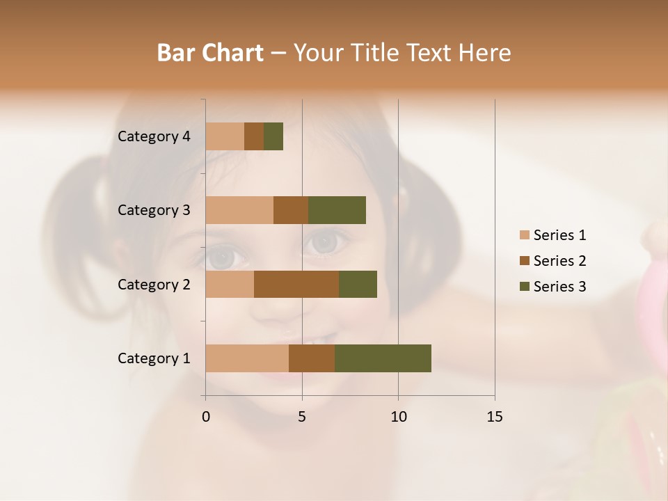 Innocence Tub Pleasure PowerPoint Template