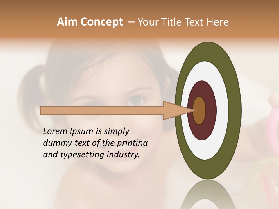 Innocence Tub Pleasure PowerPoint Template