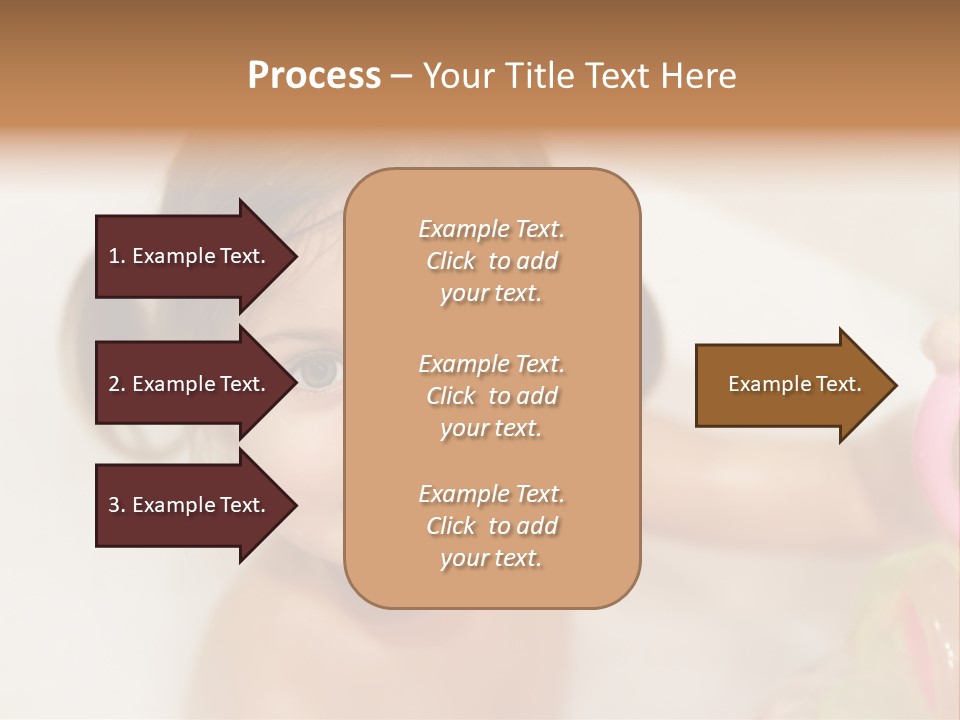 Innocence Tub Pleasure PowerPoint Template