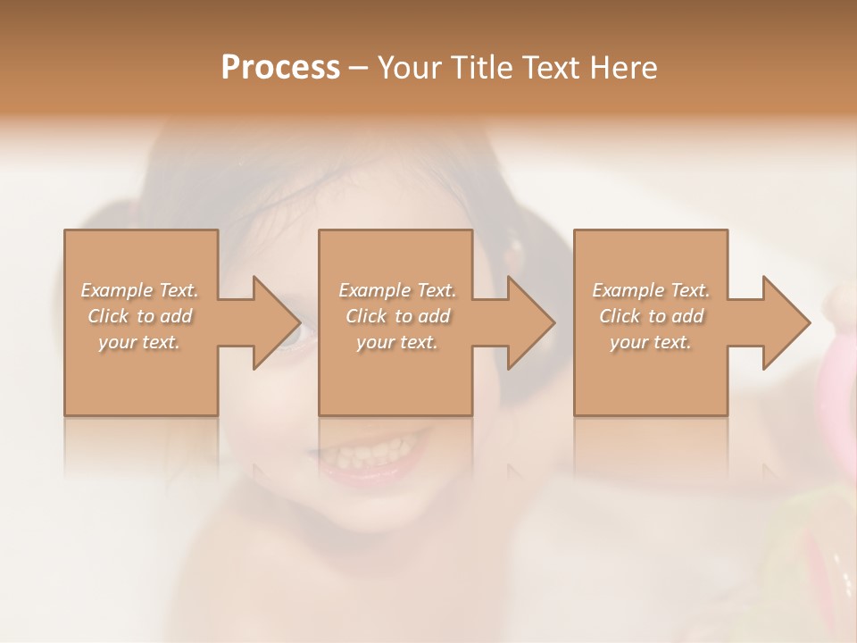 Innocence Tub Pleasure PowerPoint Template