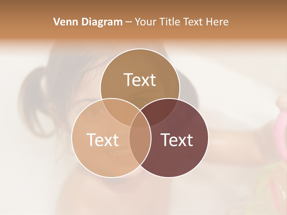 Innocence Tub Pleasure PowerPoint Template